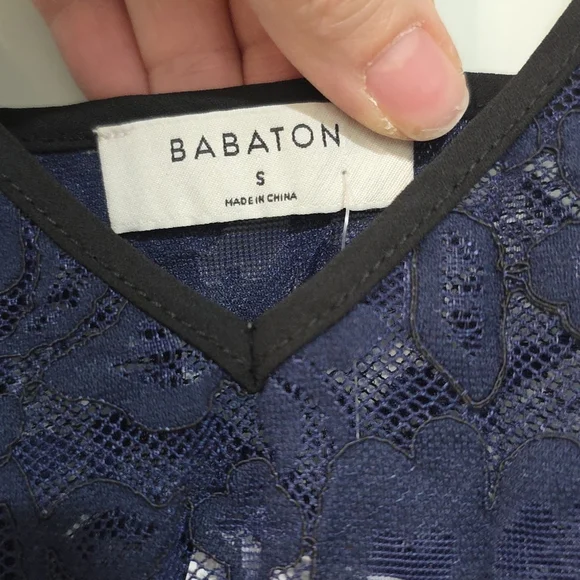 NWT Blue Babaton Halsmann Tank Sz S - Picture 16 of 16